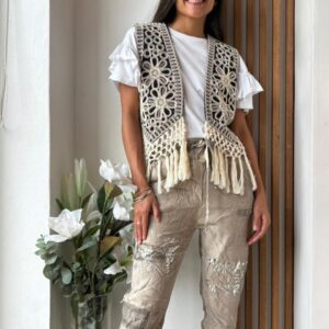 Remera Con Volados St Marie- 15%OFF TRANSFERENCIA